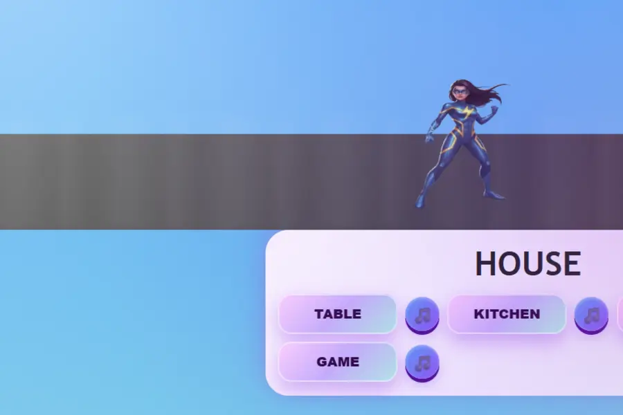 Listening Bingo word game screen