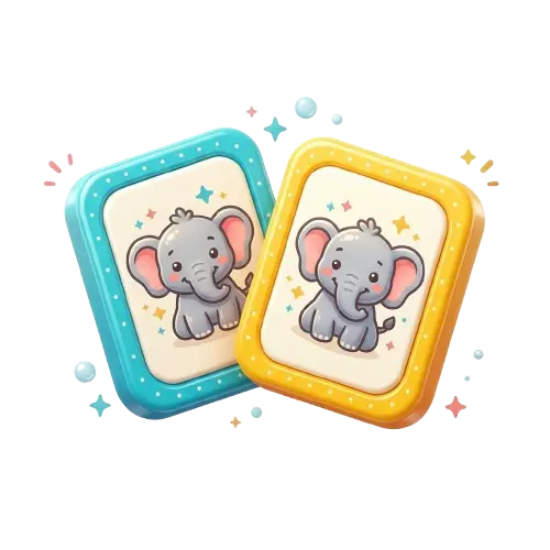 Memory vocabulary game for kids
