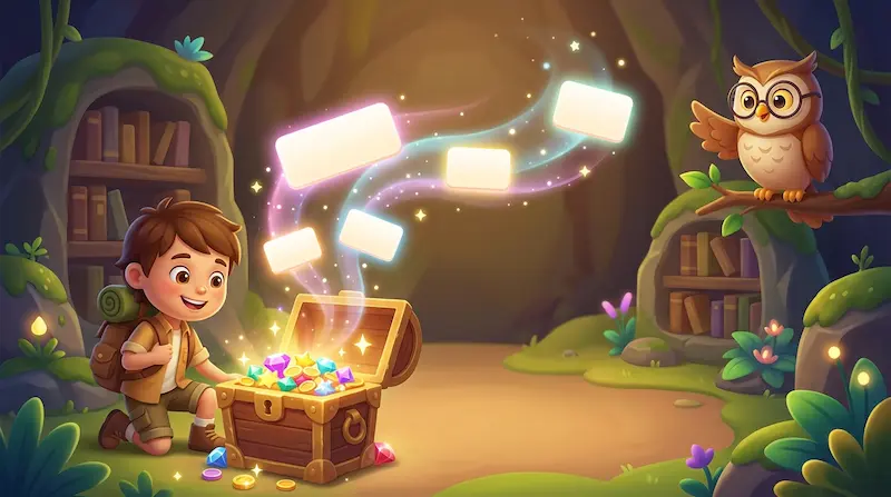 Word Treasure vocabulary learning game for kids